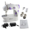 Mini maquina para coser con accesorios 17.5x9x 22cm.