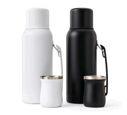 termo Set termo + Mate acero inoxidable