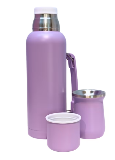 termo3 Set termo + Mate acero inoxidable
