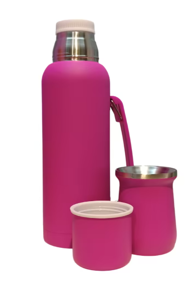 termo6 Set termo + Mate acero inoxidable