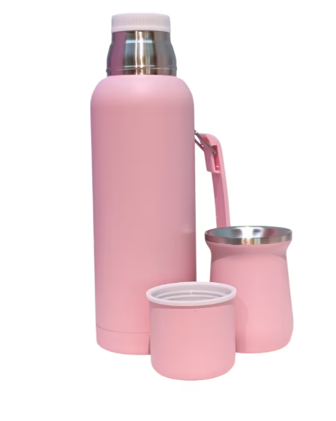 termo8 Set termo + Mate acero inoxidable
