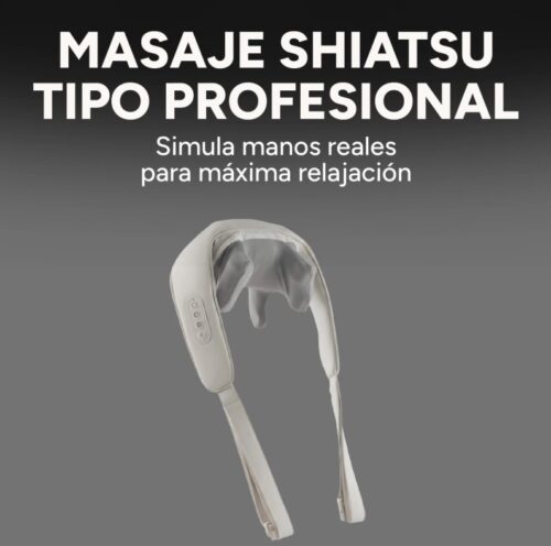Masajeador Cervical Cuello Espalda Hombros 3 Modos 2 Niveles