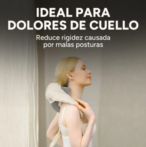 Masajeador Cervical Cuello Espalda Hombros 3 Modos 2 Niveles