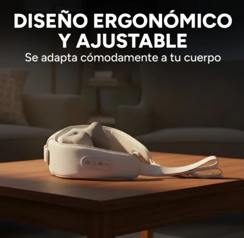 Masajeador Cervical Cuello Espalda Hombros 3 Modos 2 Niveles