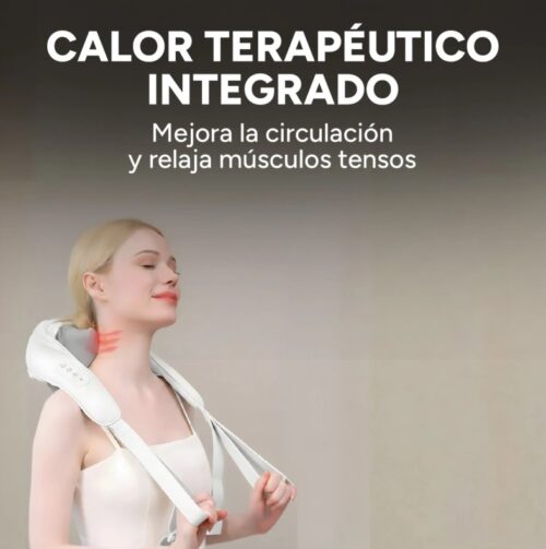 Masajeador Cervical Cuello Espalda Hombros 3 Modos 2 Niveles