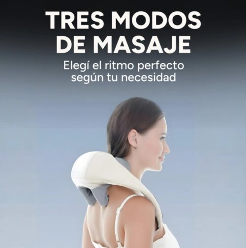 Masajeador Cervical Cuello Espalda Hombros 3 Modos 2 Niveles