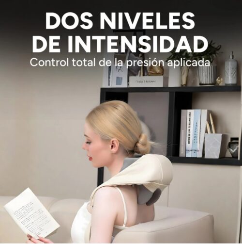 Masajeador Cervical Cuello Espalda Hombros 3 Modos 2 Niveles