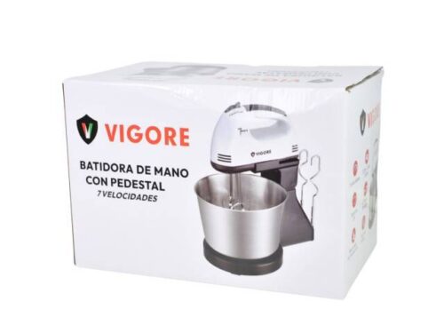 Batidora de mano Vigore con pedestal 7 velocidades
