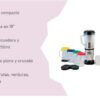 Licuadora juguera mixer 8 en 1 c/ 21 pcs