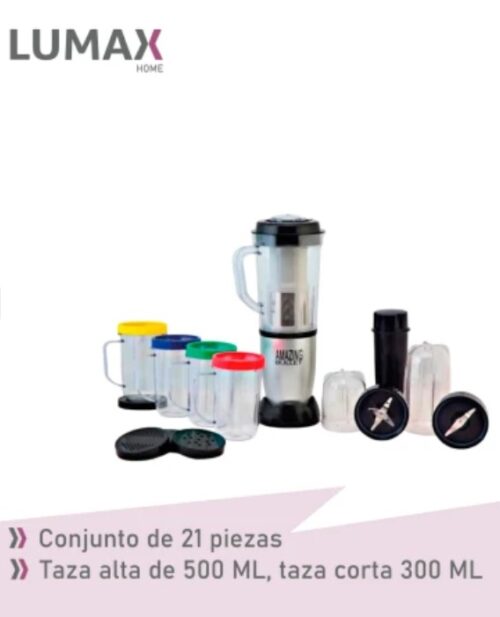Licuadora juguera mixer 8 en 1 c/ 21 pcs